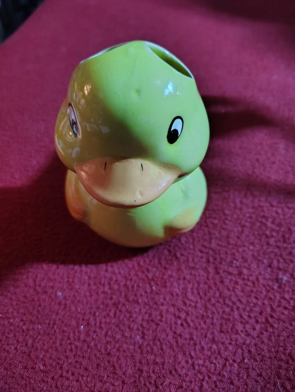 YellowCeramic Duck Toothpaste Holder